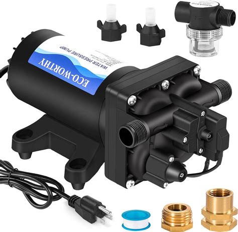 Eco Worthy Industrial Water Pressure Diaphragm Pump 110v 55gpm 55psi