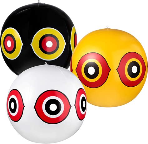 3 Pieces Bird Repellent Balloons Scary Eyes Balloons Scare Bird