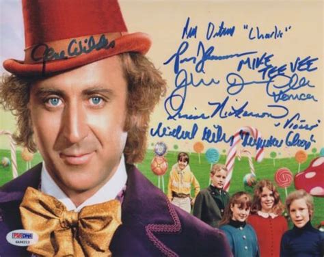 GENE WILDER WILLY WONKA Cast X6 Signed 8x10 Photo AUTOGRAPH Auto PSA