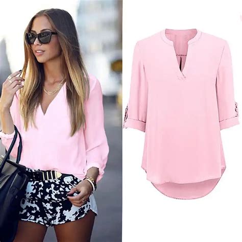 Venta Blusa De Manga Tres Cuartos Para Mujer En Stock