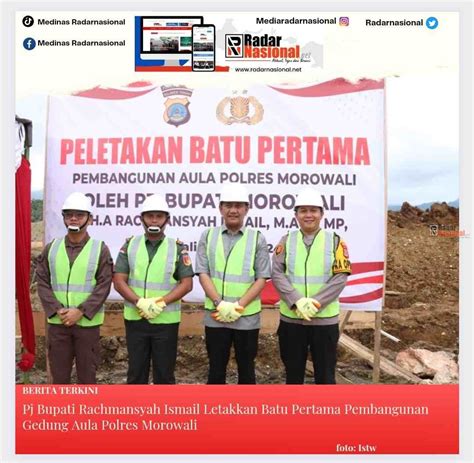 Pj Bupati Rachmansyah Ismail Letakkan Batu Pertama Pembangunan Gedung