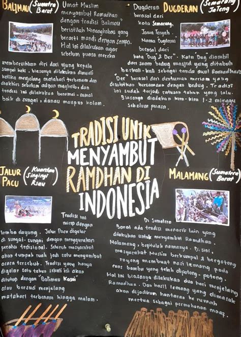 Poster Tradisi Unik Menyambut Ramadhan Di Indonesia Pesantren Pqbs