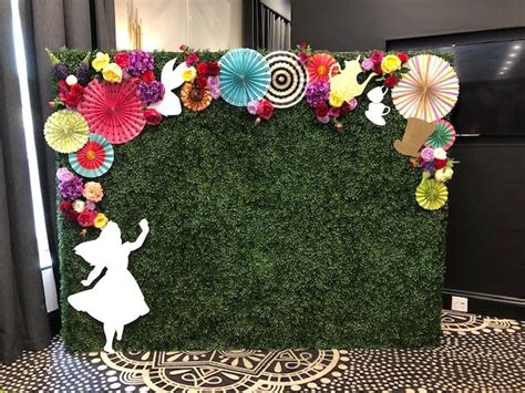 Alice In Wonderland Themed Photo Booth Backdrop By Adorn Event Hire