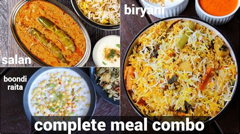 Dum Biriyani With Salan Raita Combo Meal Biriyani Mirchi Ka Salan