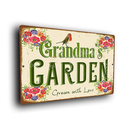 Grandma's Garden Sign | Gift for Grandma | Garden Signs | Garden Decor