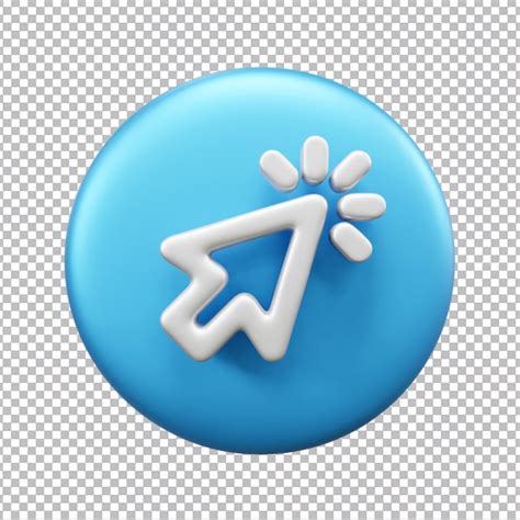 Premium PSD 3d Cursor Ui Icon Isolated