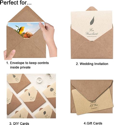 Pack A Brown Kraft Invitation Envelopes For X Philippines Ubuy