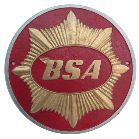 BSA Bikes Cast Iron Round Sign available at Kidscollections