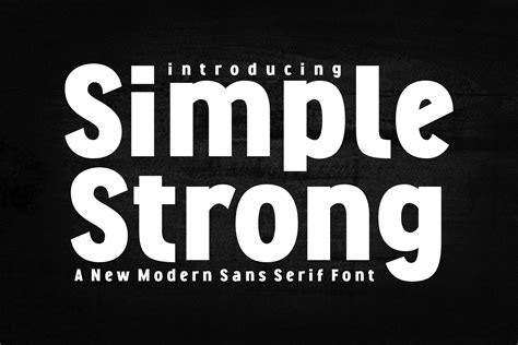 Simple Strong Font By Riman 7NTypes Creative Fabrica