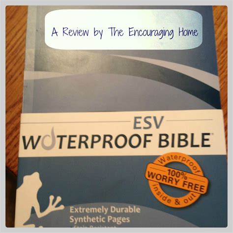 Waterproof Bible Review | TheEncouragingHome.com