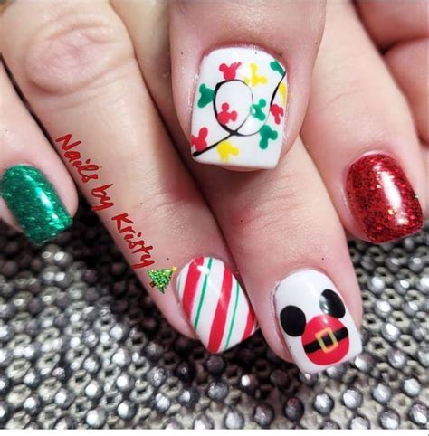 Disney Christmas Nails Inspiring Designs Ideas Disney Christmas