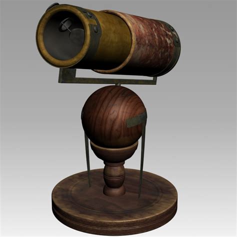 3d model newton telescope 1668 scope