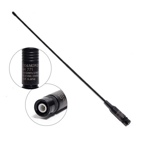 Diamond RH 771 BNC Dual Band VHF UHF 144MHz 430MHz RH771 Soft Antenna