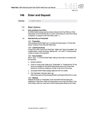 Fillable Online Dmm Mailing Standards Of The United States Postal