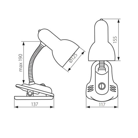 Lampka Biurkowa Suzi HR 60 Czarny