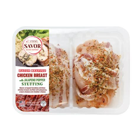 Bacon Wrapped Chicken Breast With Jalapeno And Cream Cheese Stuffing Bj