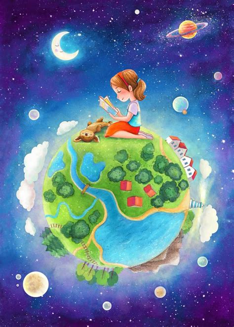 Olya Badulina | Earth day drawing, Earth drawings, Art drawings for kids