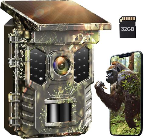 Amazon Xtu Trail Camera Wifi Solar Powered Mp K Game Camera