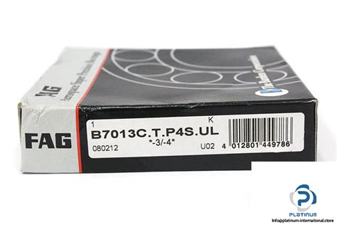 FAG B7013C T P4S UL ANGULAR CONTACT BALL BEARING Platinum International