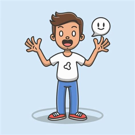 Premium Vector Standing Boy