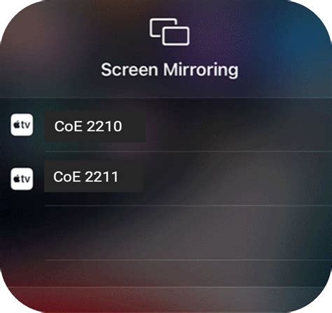 Apple TV Screen Mirroring1 | ITS Documentation