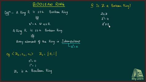 6 Boolean Ring Introduction Result Every Boolean Ring Is Commutative Youtube