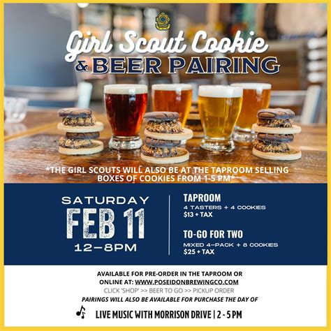 Girl Scout Cookie And Beer Pairing Poseidon Brewing Co