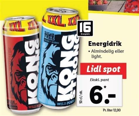 Energidrik Tilbud Hos Lidl