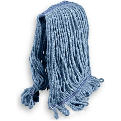 Kleen Handler Reusable Cotton String Wet Mop Head Replaceable Refill Loop End Blue Pack Of 1