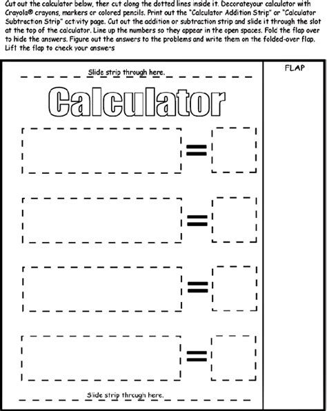 Calculator Coloring Page