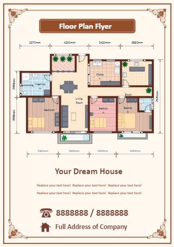 Floor Plan Flyer Edrawmax Templates