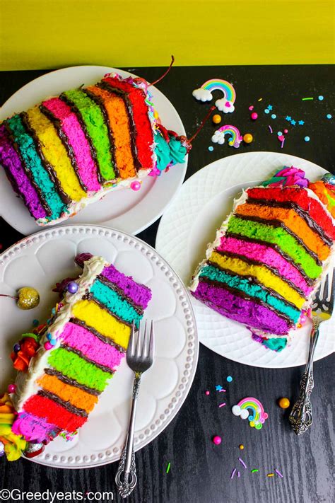 Birthday Cake Slice Rainbow