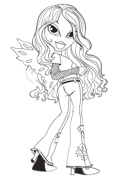 Bratz Coloring Pages Bratz Coloring Pages P Ginas Para Colorear