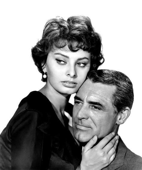 Sophia Loren and Cary Grant by Bud Fraker, publicity portrait for ...