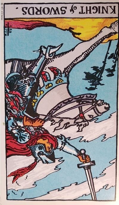 The Knight Of Swords Tarot Card Meaning Upright And Reversed