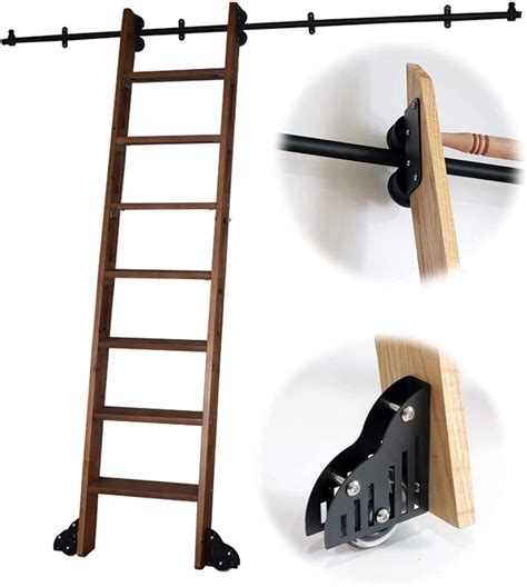 Rolling Library Ladder Hardware Kit Sliding Library Ladder Rails