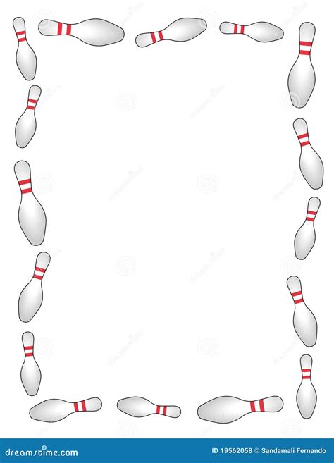 Bowling Border / Frame Vector Illustration | CartoonDealer.com #19562058