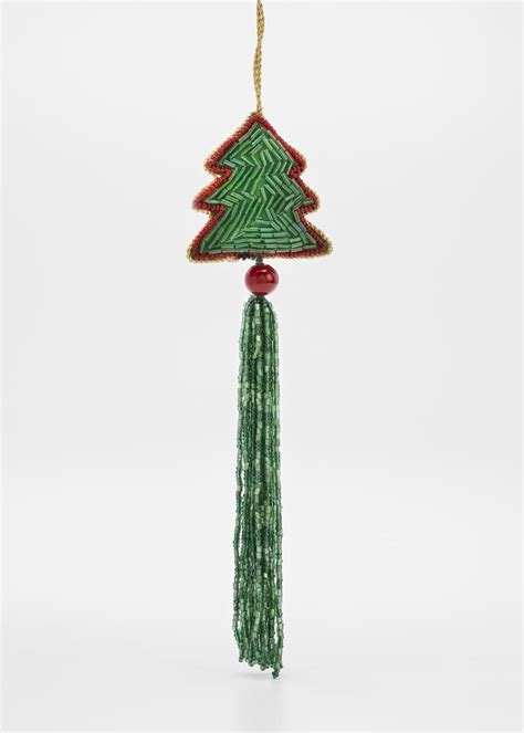 Sudha Pennathur Tree Beaded Tassel Ornament Bergdorf Goodman