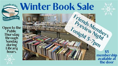 Friends Book Sale Preview Night Reedsburg Public Library