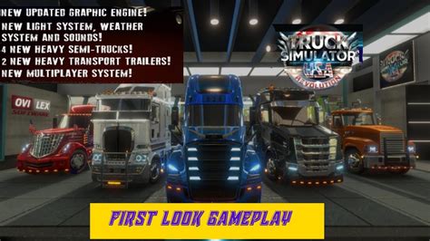 FIRST LOOK TRUCK SIMULATOR USA REVOLUTION GAMEPLAY NEWS UPDATE