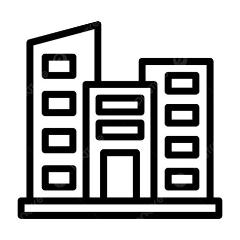 Building Line Icon Vector, Building Icon, Building, Business PNG and ...
