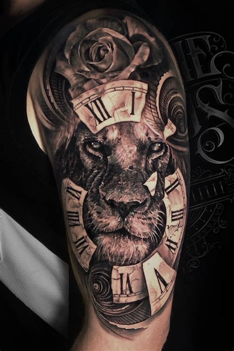 Discover Lion Clock Tattoo Super Hot In Coedo Vn