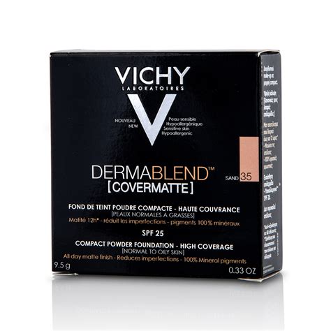 VICHY DERMABLEND COVERMATTE Fond de Teinte Poudre Compacte Sand Νο35