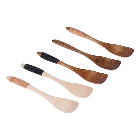 Mini Wooden Spoons Kids Dessertice Cream Spoon Children Wooden