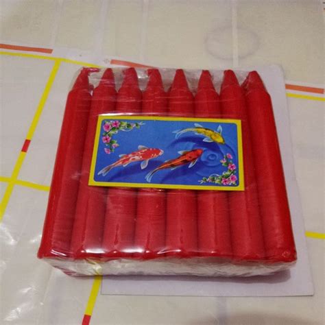 Jual Lilin Merah Bagus Uk 11cm 24 Btg Shopee Indonesia