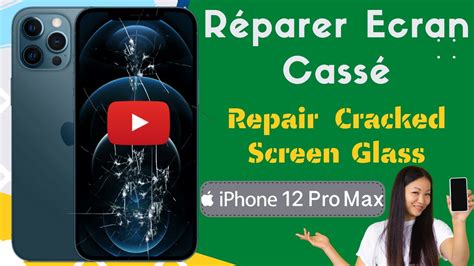 R Parer Ecran Cass Iphone Pro Max Fissur Vitre Avant Afficheur