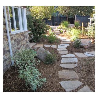 Colorado Buff Flagstone Stepper Path Traditional Landscape Denver