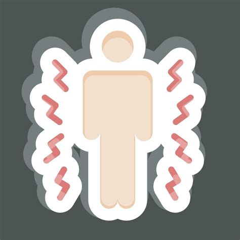 Sticker Hurt Related To Body Ache Symbol Simple Design Editable