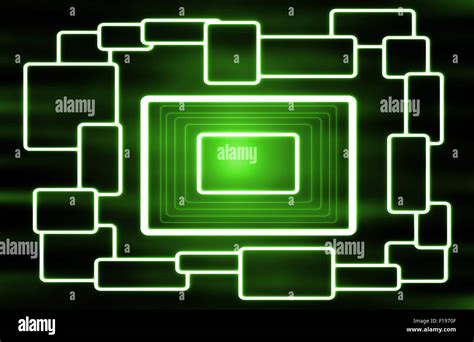 Green Rectangle Abstract Hi Res Stock Photography And Images Alamy