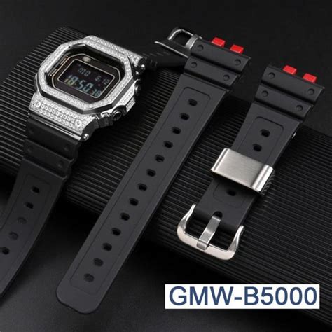 สายนาฬิกาสำหรับ Casio G Shock Gmw B5000 สายนาฬิกาเรซินผู้ชายกีฬากันน้ำ